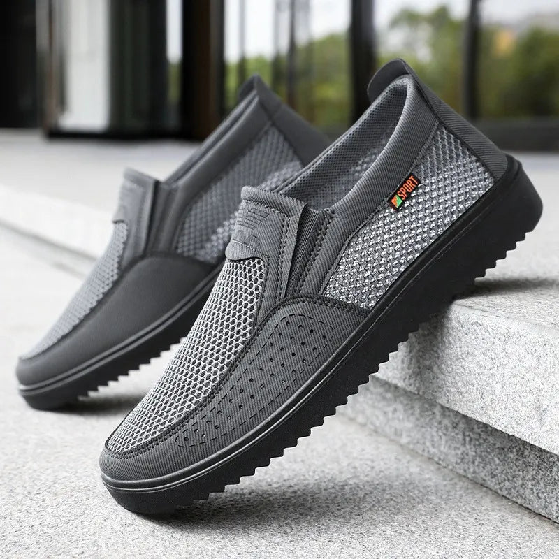 FlexKnit Pro – Åndbare slip-on-vandresko i mesh til mænd | Ultralette komfortable sneakers