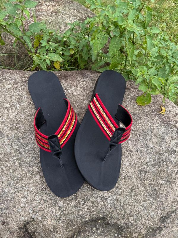 Dame Sandaler med Stribet Mønster – Let & Åndbar