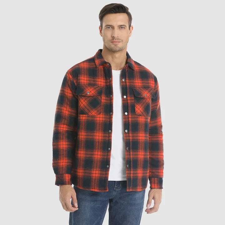 Flannel™ – Herre Skjortejakke med Quiltet For