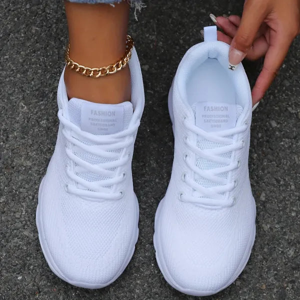 Åndbare Vævede Sneakers | Stil & Ortopædisk Komfort