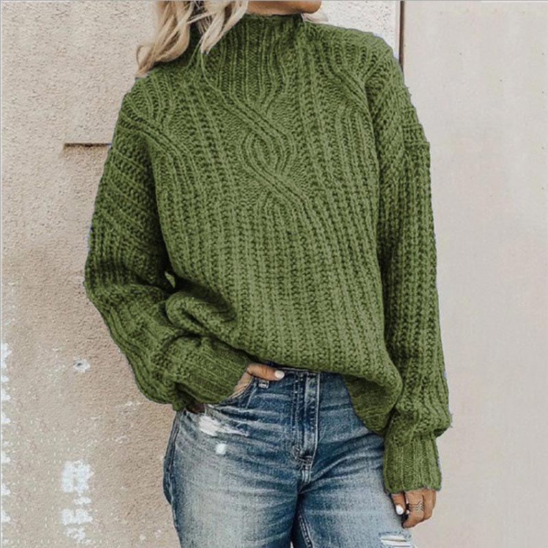 Sofia™ – Elegant Kabelstrikket Sweater