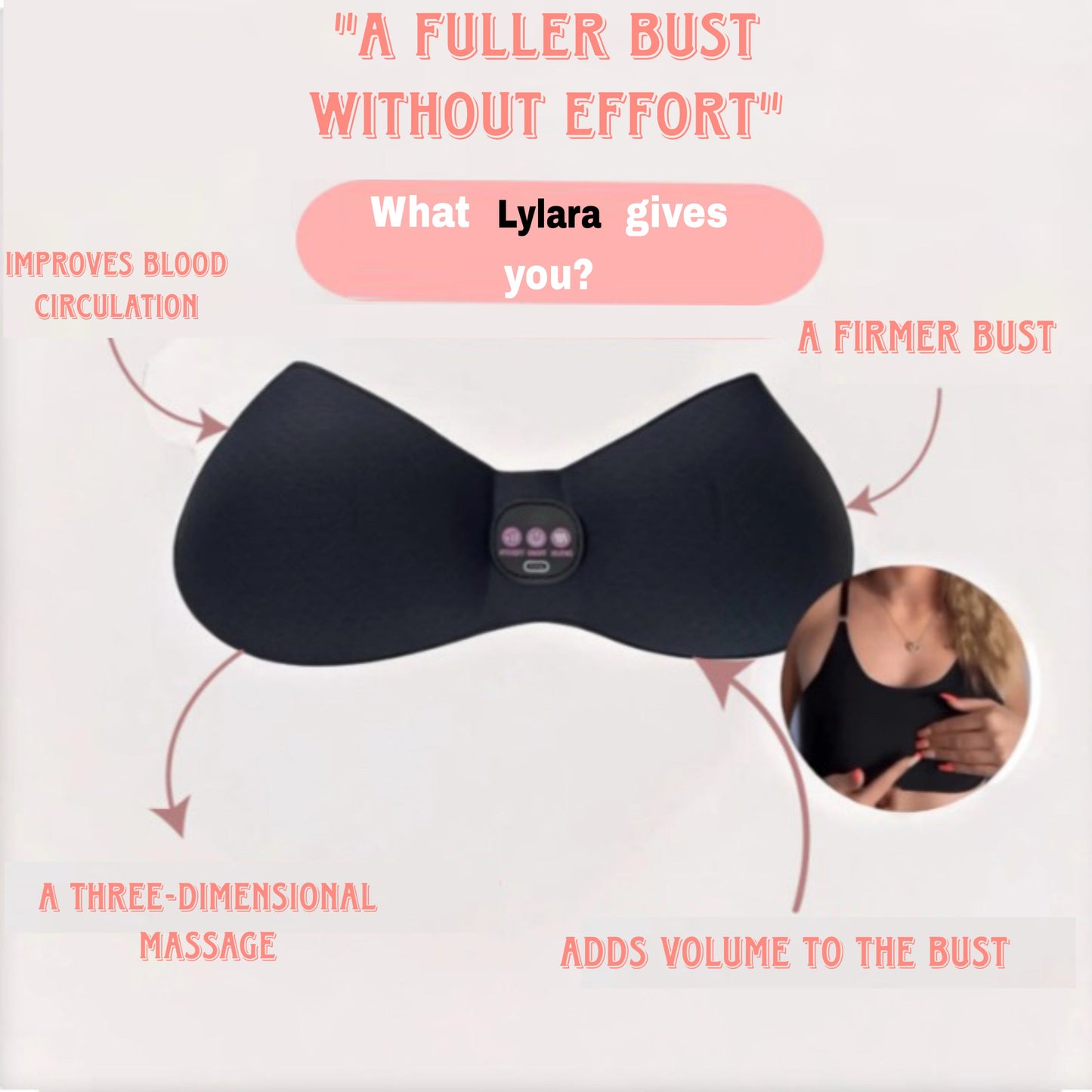 Lylara™ – Masserende BH til Fyldigere & Formet Buste