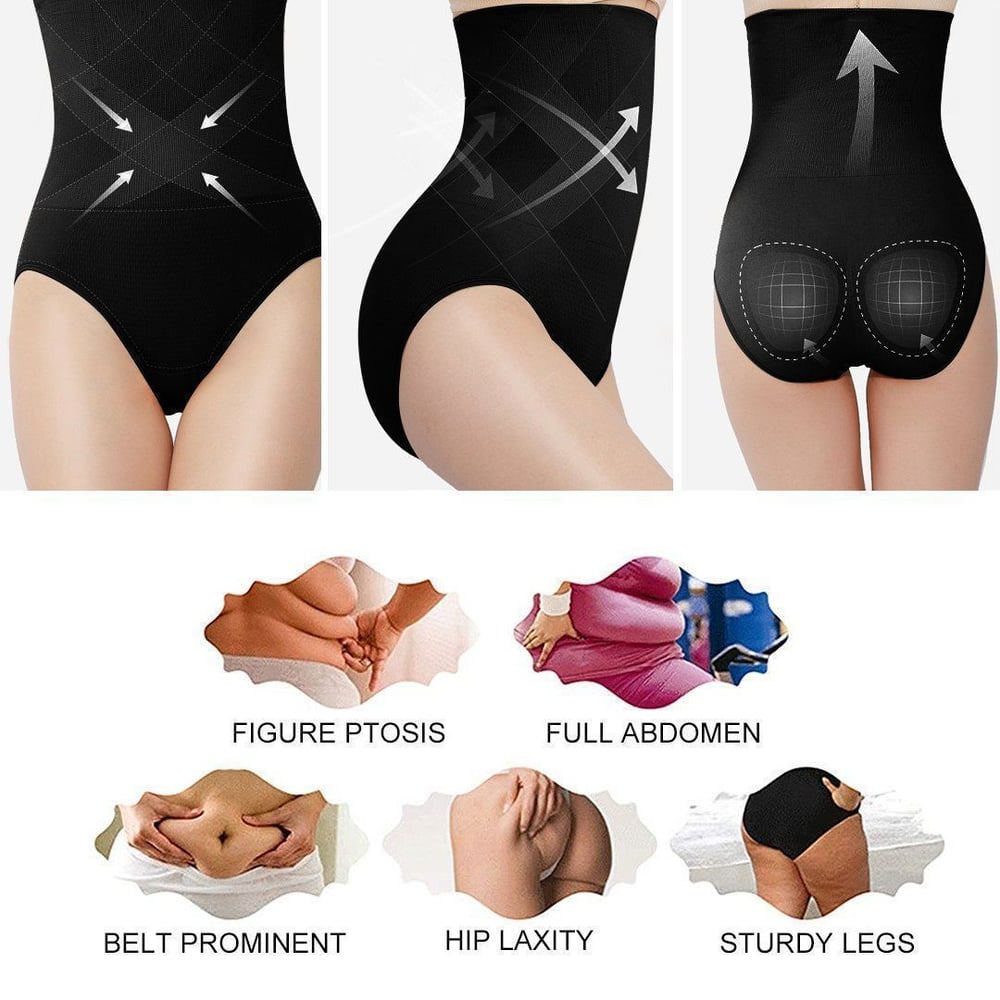 Høj Talje Shapewear Trusser med Tummy Control & Løft