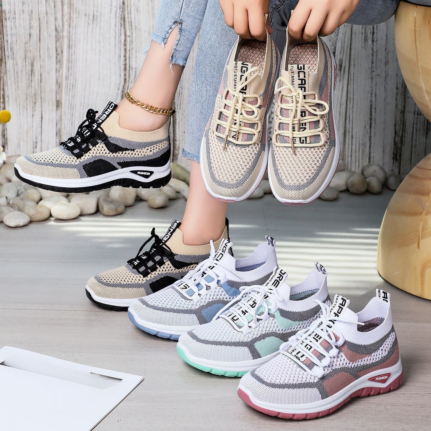 Letvægts Sneakers med Svangstøtte til Kvinder