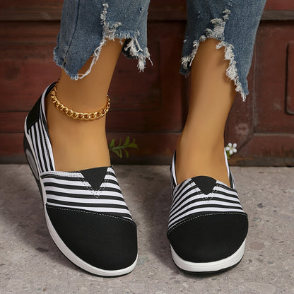 Stribede Slip-on Sneakers | Stil & Smertefri Komfort