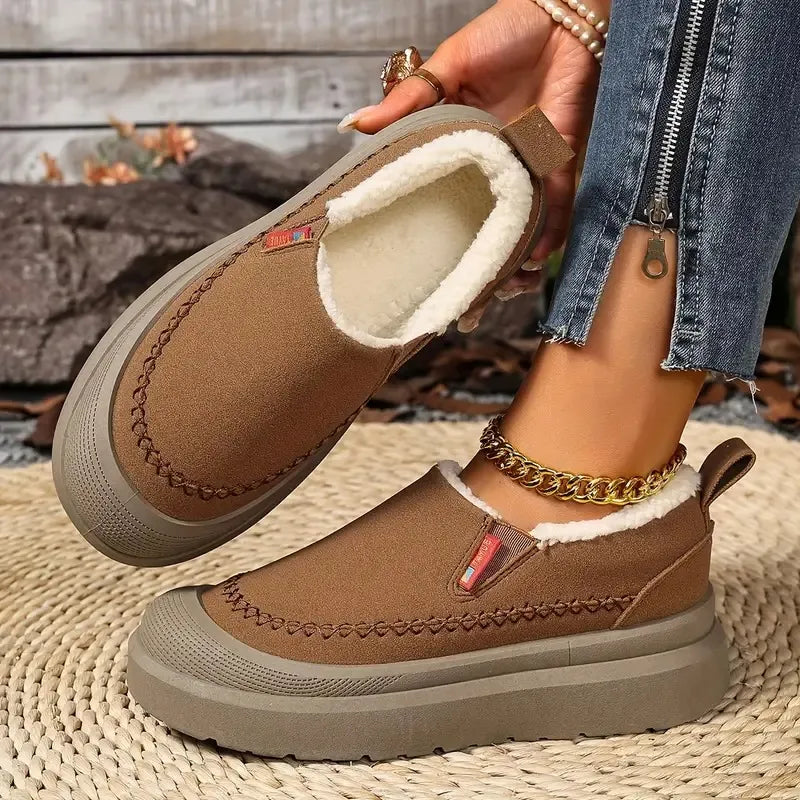 Varme Dame Vinterstøvler med Slip-On Design | Komfort & Ortopædisk Støtte