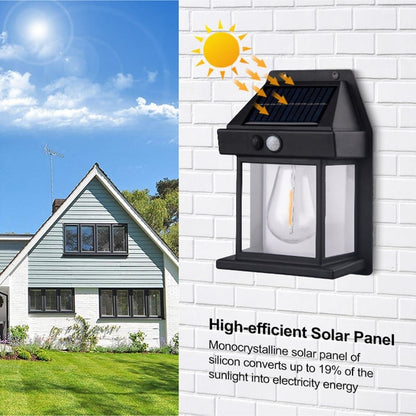 Udendørs Solcelle Væglampe med Sensor – Vandtæt LED