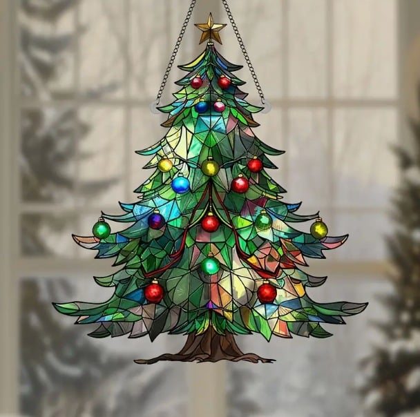 Christmas™ – Farverig Juletræs Lysefanger i Akryl