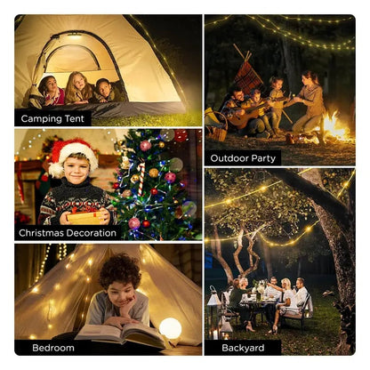 4-i-1 Camping Lys og Lyskæde