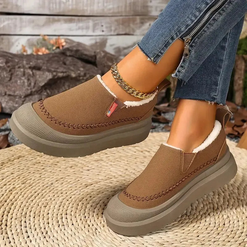 Varme Dame Vinterstøvler med Slip-On Design | Komfort & Ortopædisk Støtte