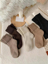 5 pcs (Black Brown Beige Khaki Grey)