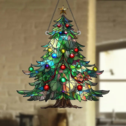 Christmas™ – Farverig Juletræs Lysefanger i Akryl