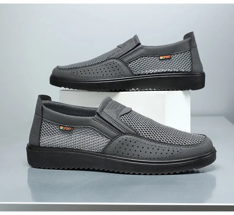 FlexKnit Pro – Åndbare slip-on-vandresko i mesh til mænd | Ultralette komfortable sneakers