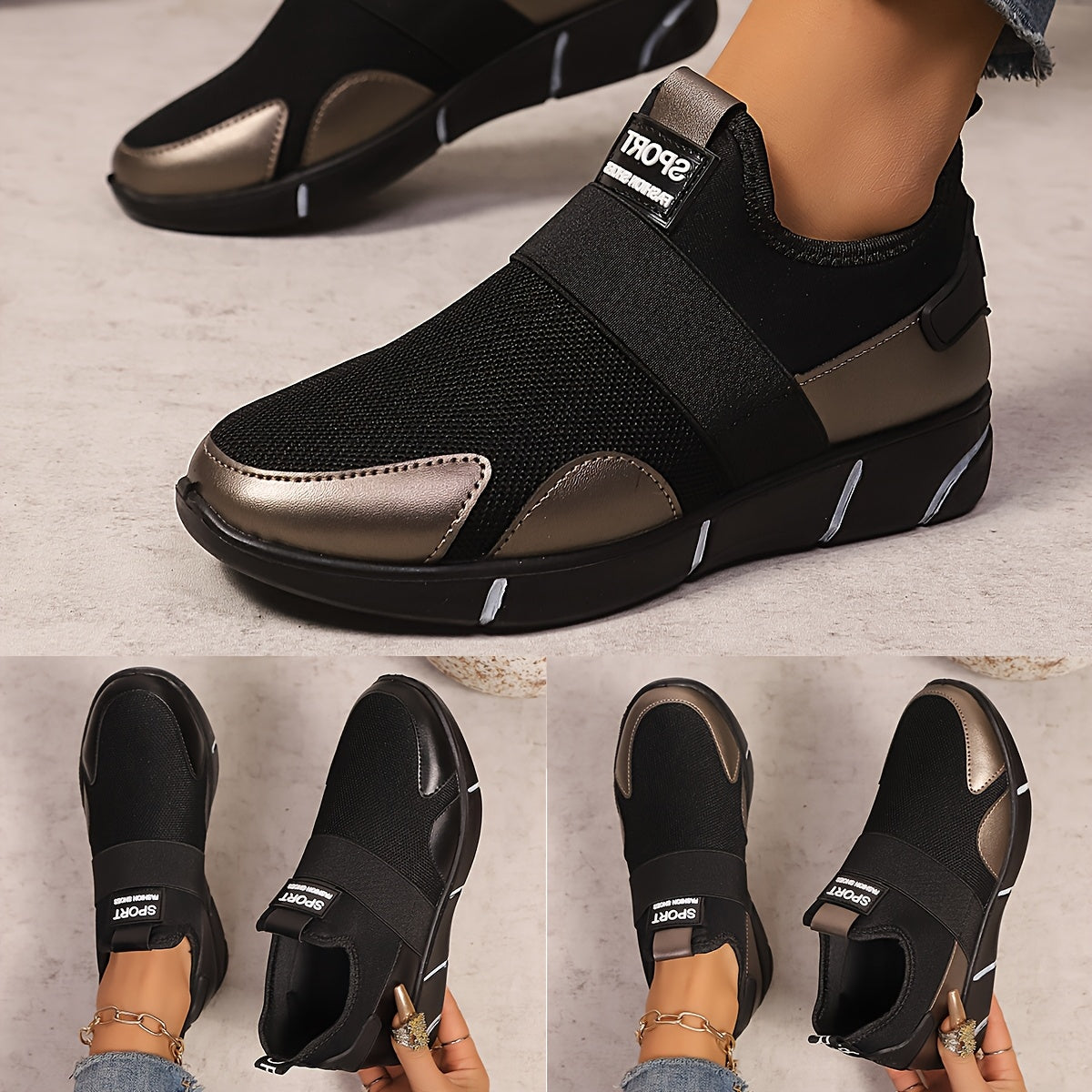 Åndbare Slip-on Sneakers | Smertefri Komfort & Letvægts Design