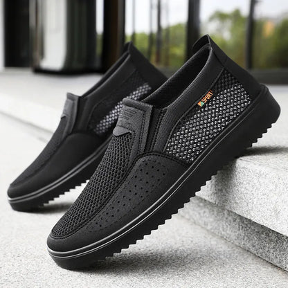FlexKnit Pro – Åndbare slip-on-vandresko i mesh til mænd | Ultralette komfortable sneakers