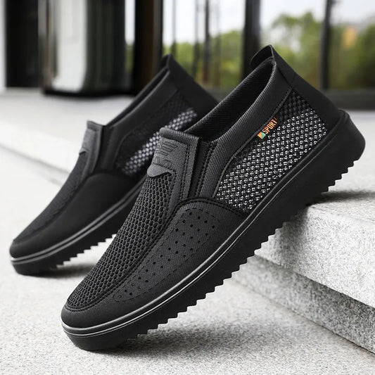 FlexKnit Pro – Åndbare slip-on-vandresko i mesh til mænd | Ultralette komfortable sneakers