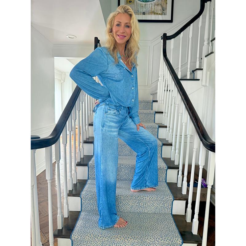 Soft Denim Lounge Set