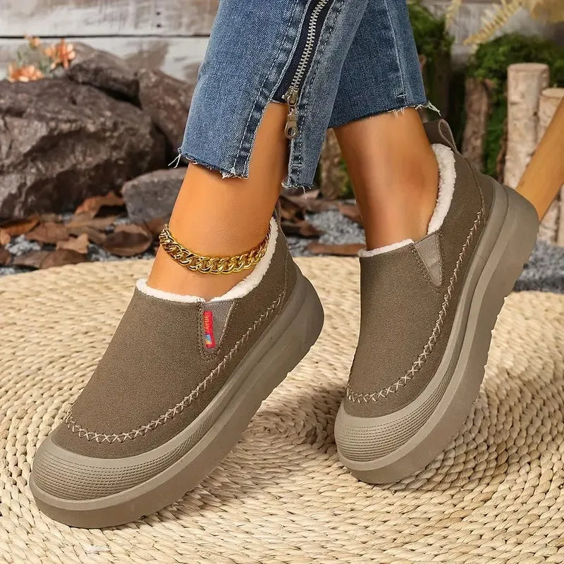 Varme Dame Vinterstøvler med Slip-On Design | Komfort & Ortopædisk Støtte