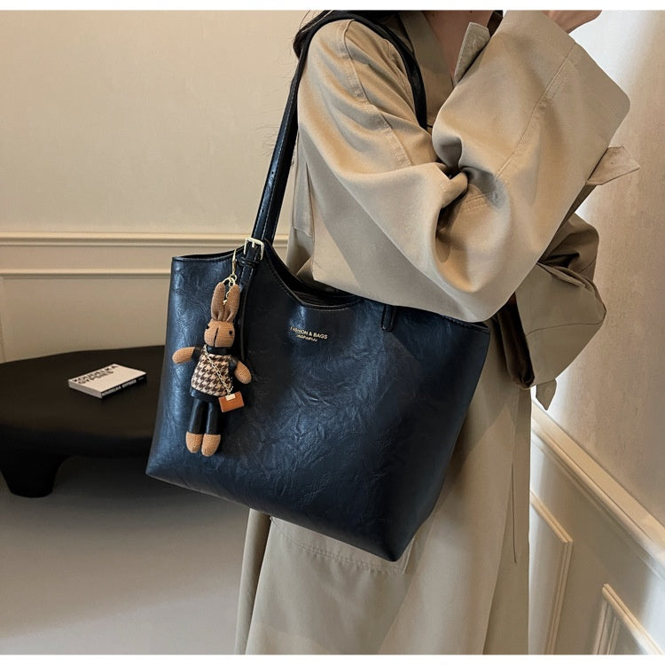 Caleris™ – Håndlavet Tote i Vokset Læder