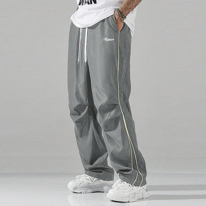 Men's Loose Fit Striped Track Pants