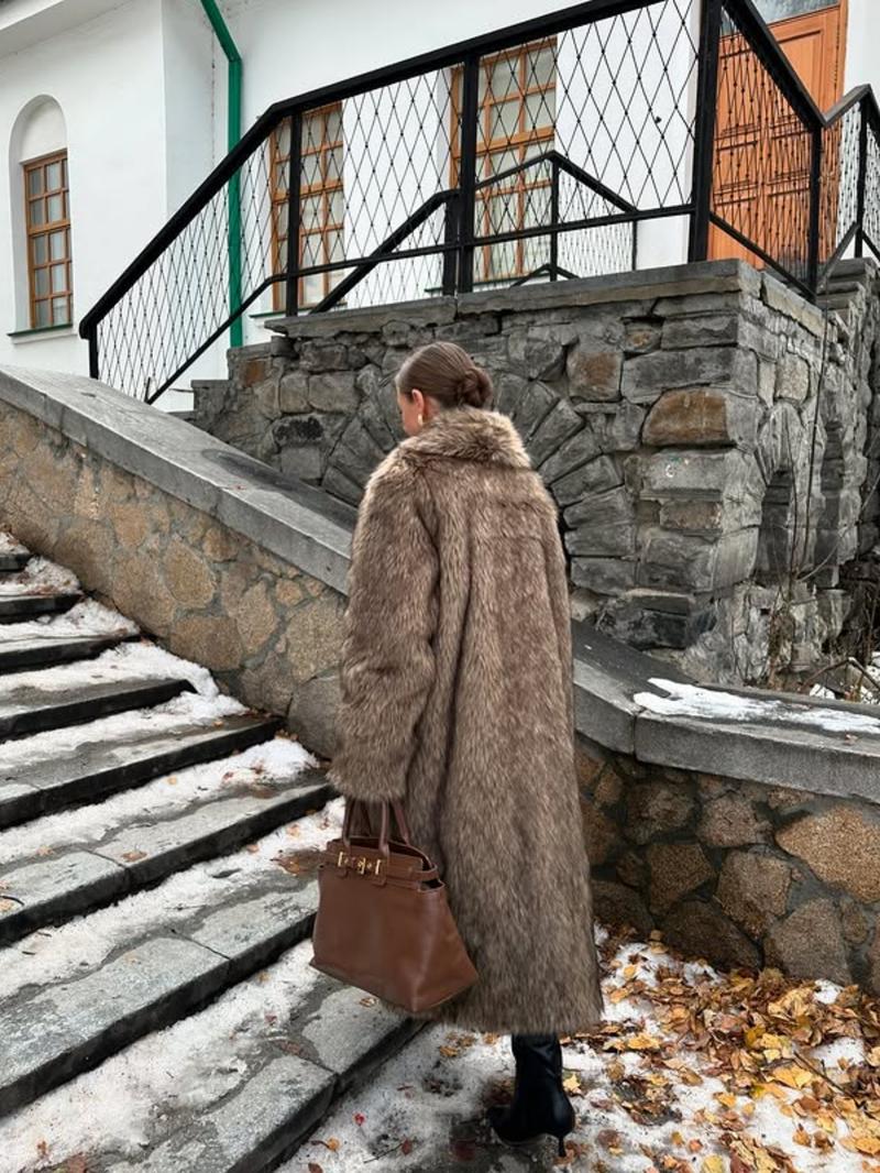 Opulent Fur Maxi Coat