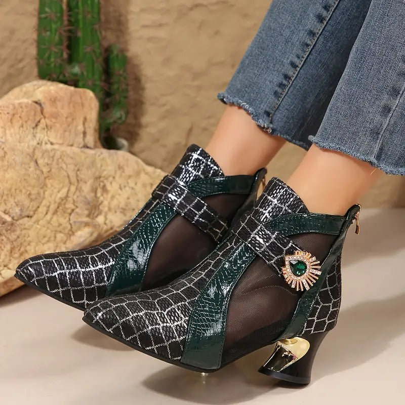 Åndbare Sneakers med Krystaldetaljer | Stil & Ortopædisk Komfort