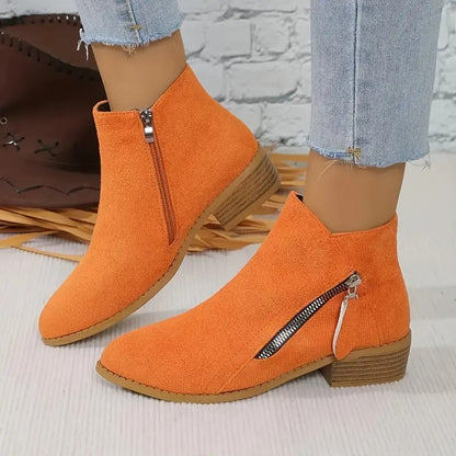 Retro Ankelstøvler med Kilehæl | Stil & Smertefri Komfort