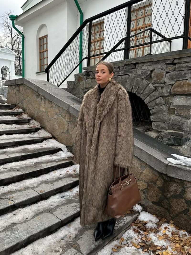 Opulent Fur Maxi Coat