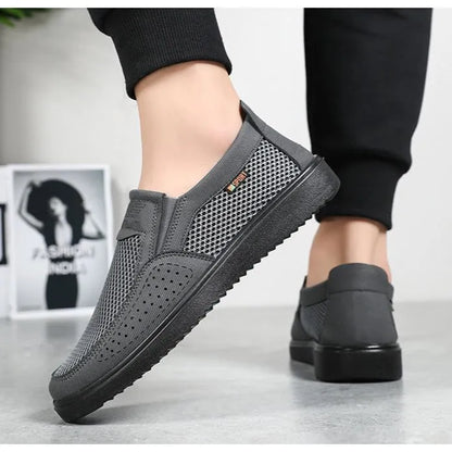 FlexKnit Pro – Åndbare slip-on-vandresko i mesh til mænd | Ultralette komfortable sneakers