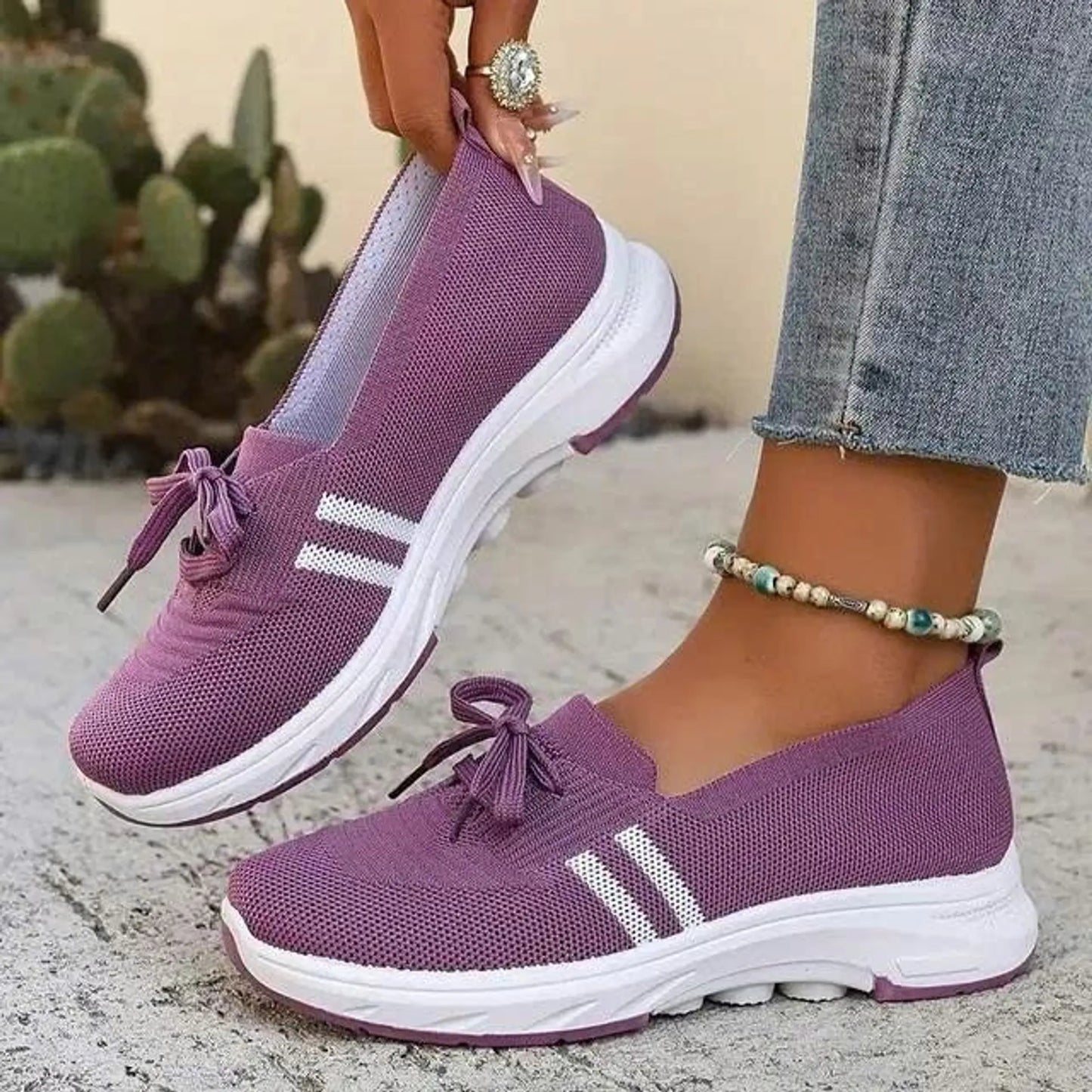 Slip-On Sneakers med Svangstøtte til Kvinder