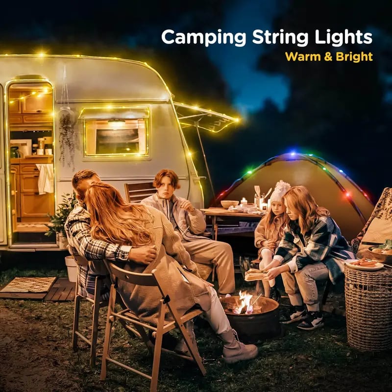 4-i-1 Camping Lys og Lyskæde