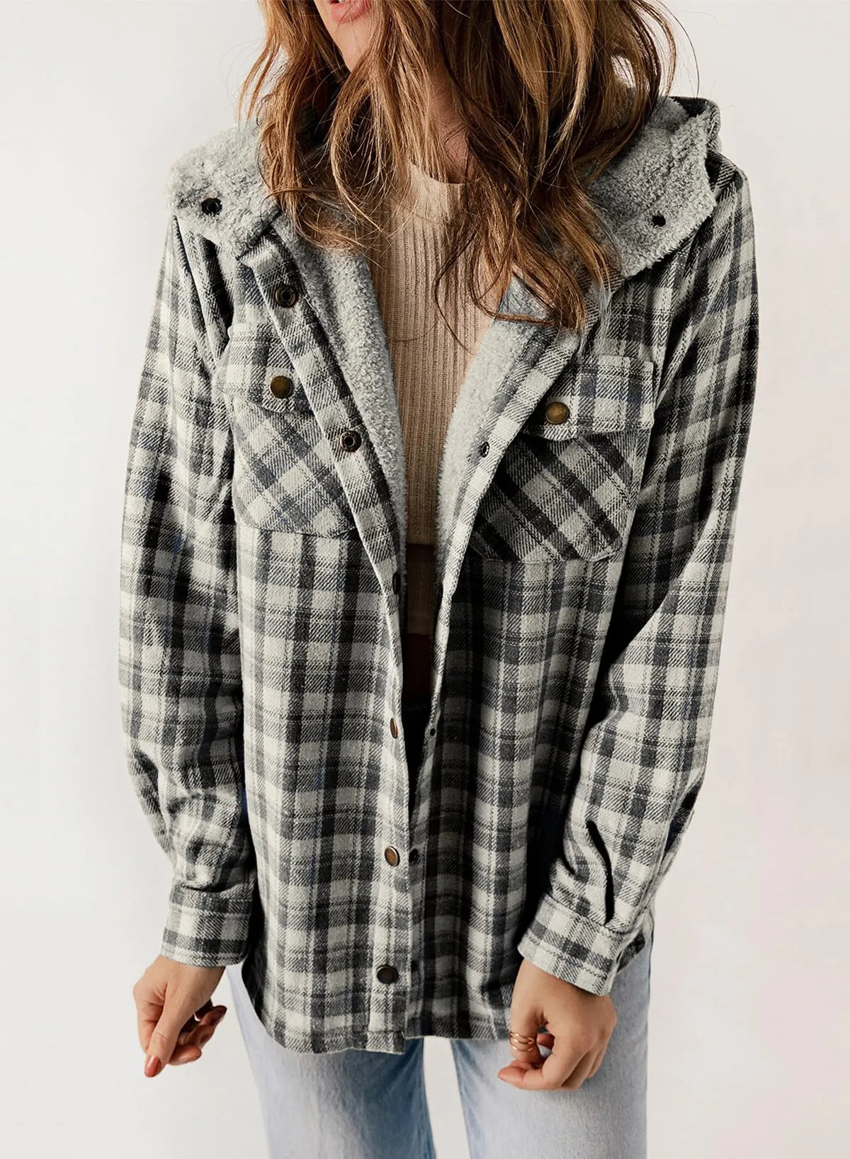 Plaid Fleecejakke | Hyggelig Stil til Efterår & Vinter