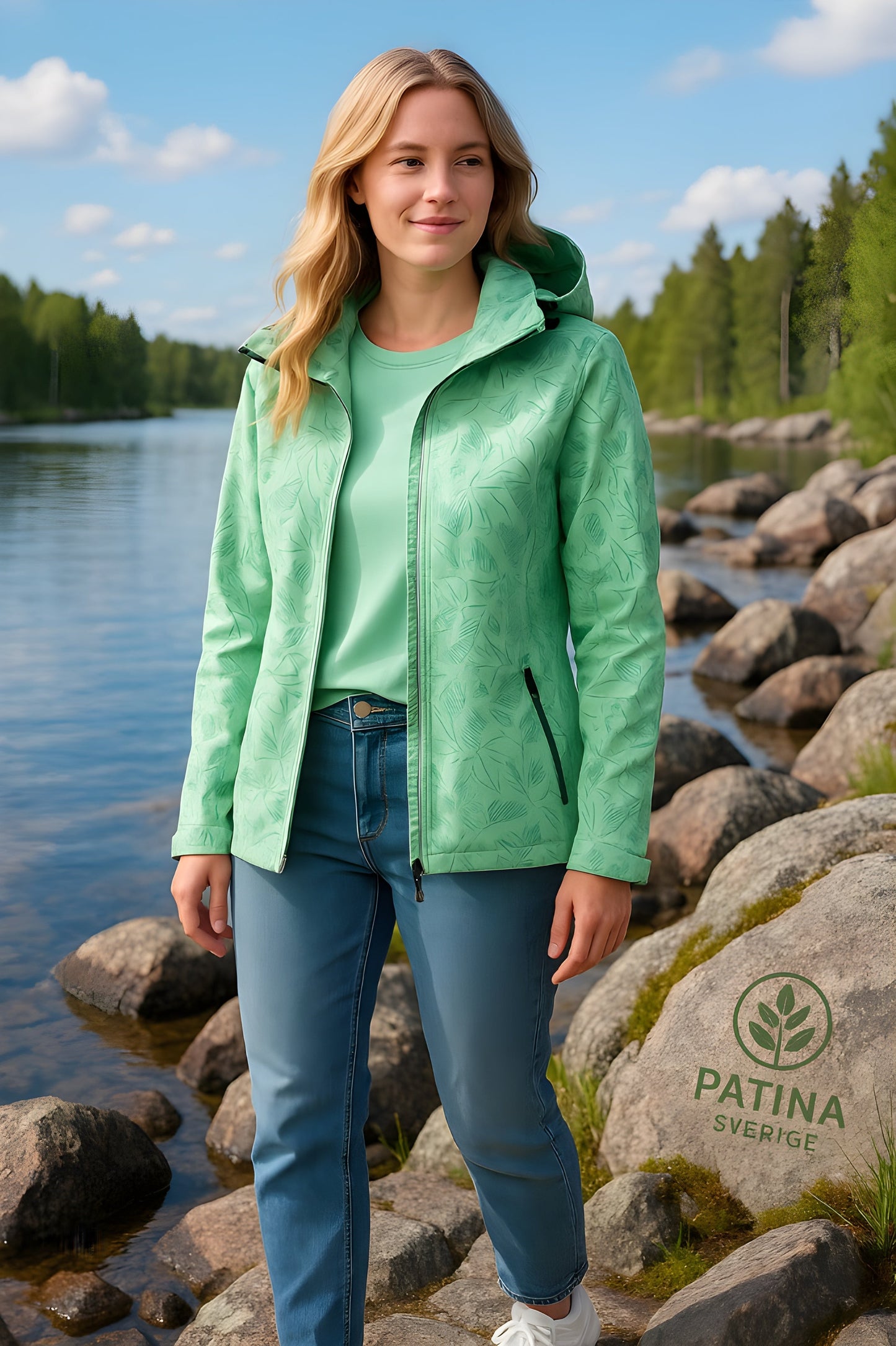 Joana™ – Printet Vindjakke i Softshell