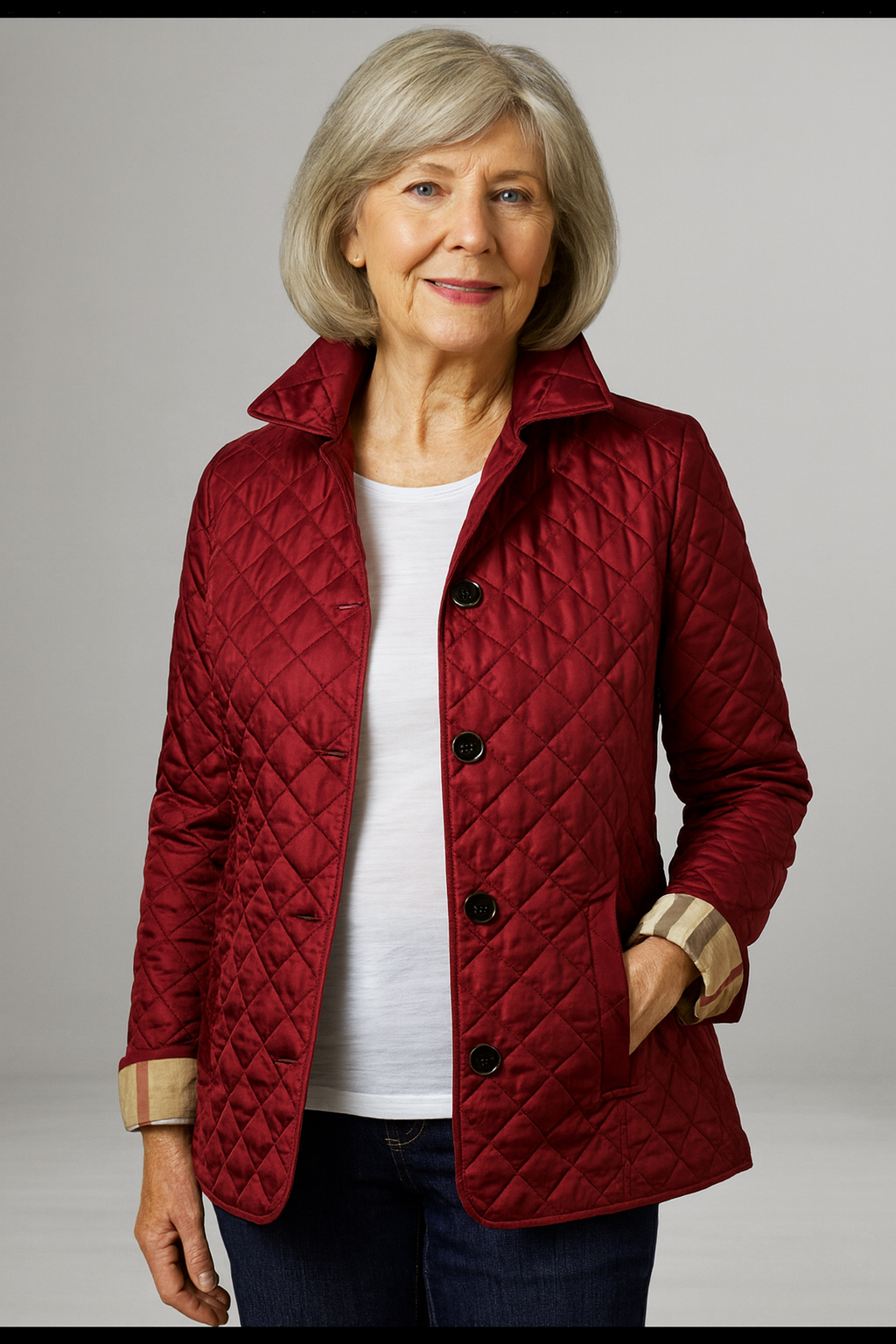 Emily™ – Elegant Vatteret Jakke