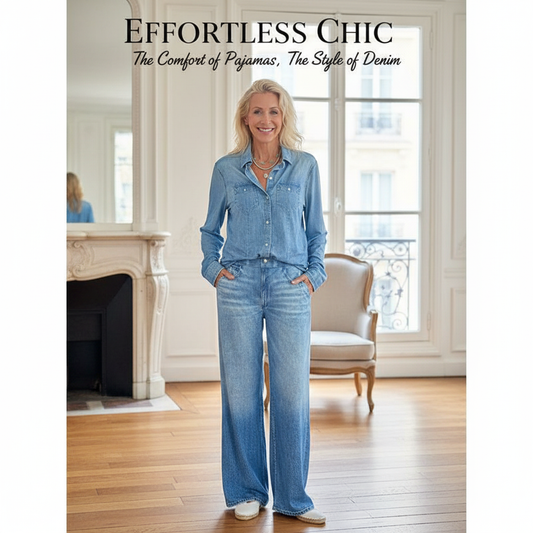 Soft Denim Lounge Set