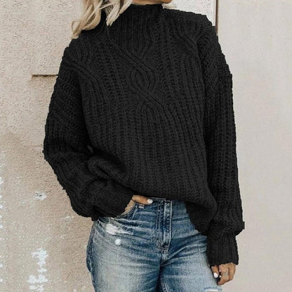 Sofia™ – Elegant Kabelstrikket Sweater