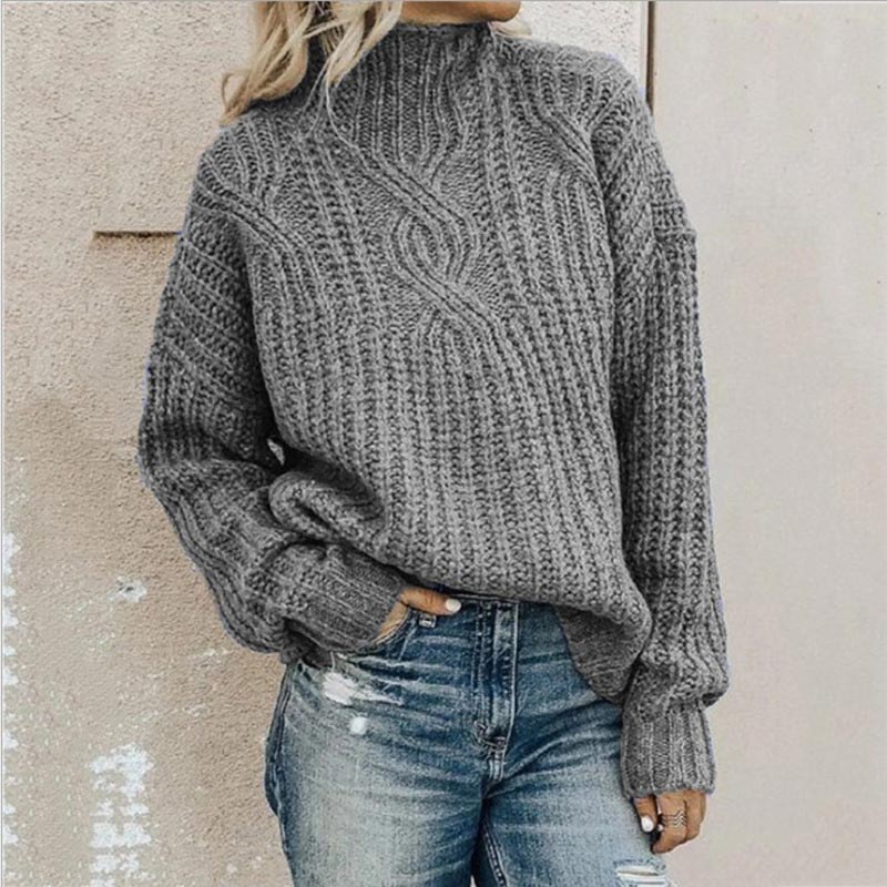 Sofia™ – Elegant Kabelstrikket Sweater