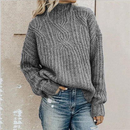 Sofia™ – Elegant Kabelstrikket Sweater