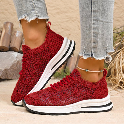 Letvægts Mesh Sneakers med Snørebånd