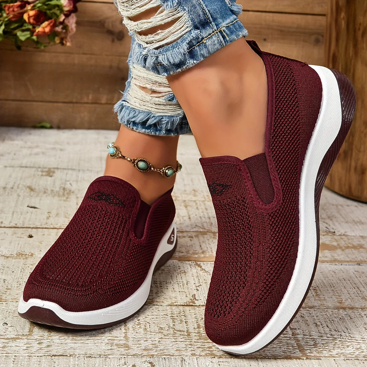 Luna™ – Ortopædiske Slip-on Sneakers med Platform