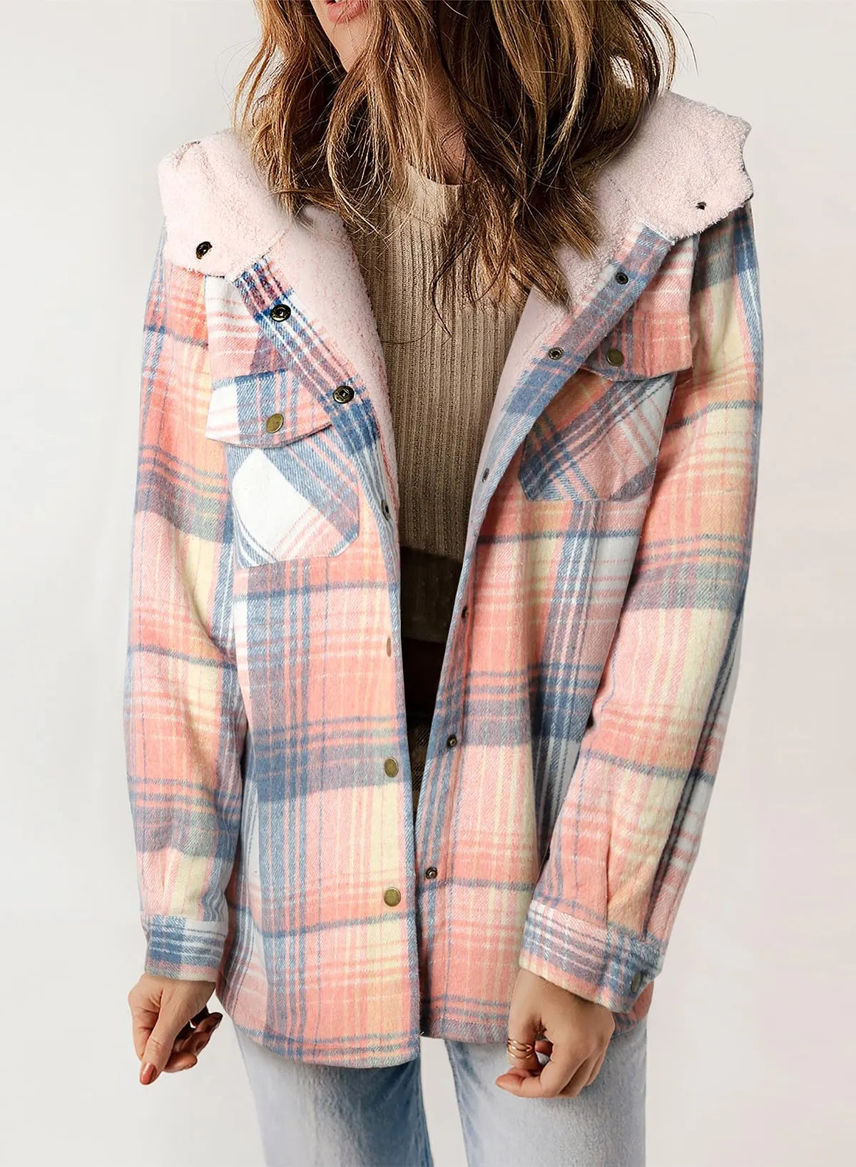 Plaid Fleecejakke | Hyggelig Stil til Efterår & Vinter