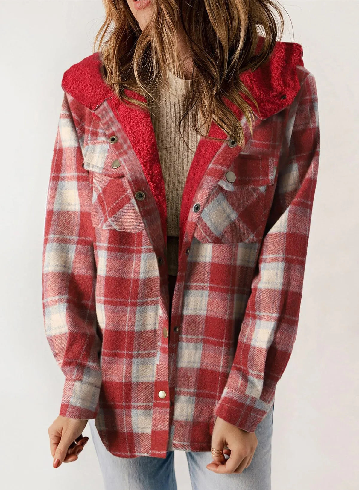 Plaid Fleecejakke | Hyggelig Stil til Efterår & Vinter
