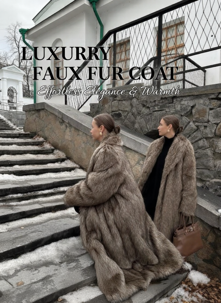 Opulent Fur Maxi Coat