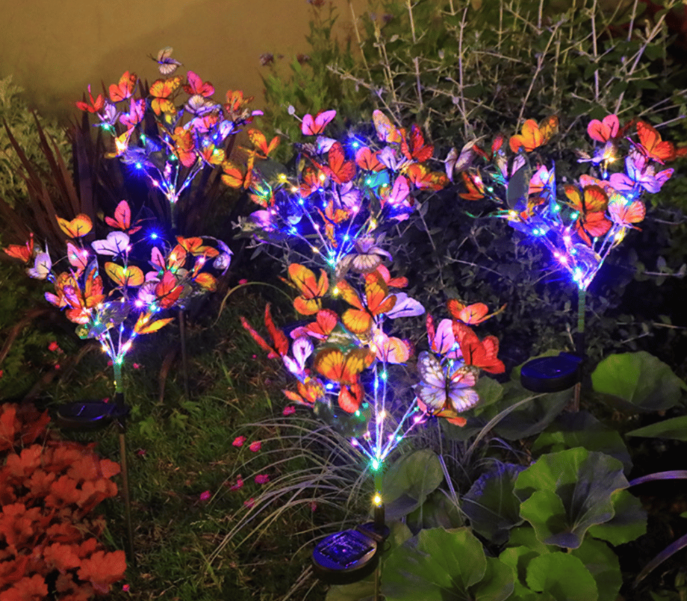Solcelle Sommerfuglelampe til Haven | Udendørs Dekoration