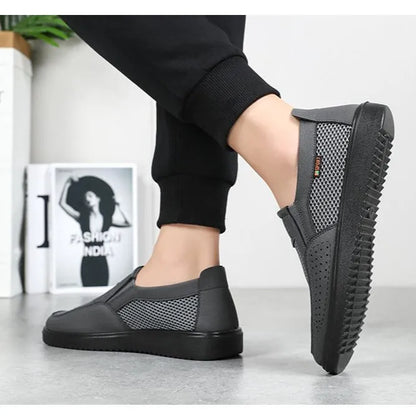 FlexKnit Pro – Åndbare slip-on-vandresko i mesh til mænd | Ultralette komfortable sneakers