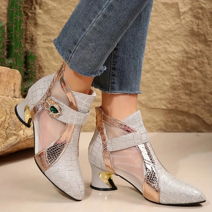 Åndbare Sneakers med Krystaldetaljer | Stil & Ortopædisk Komfort