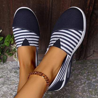 Stribede Slip-on Sneakers | Stil & Smertefri Komfort