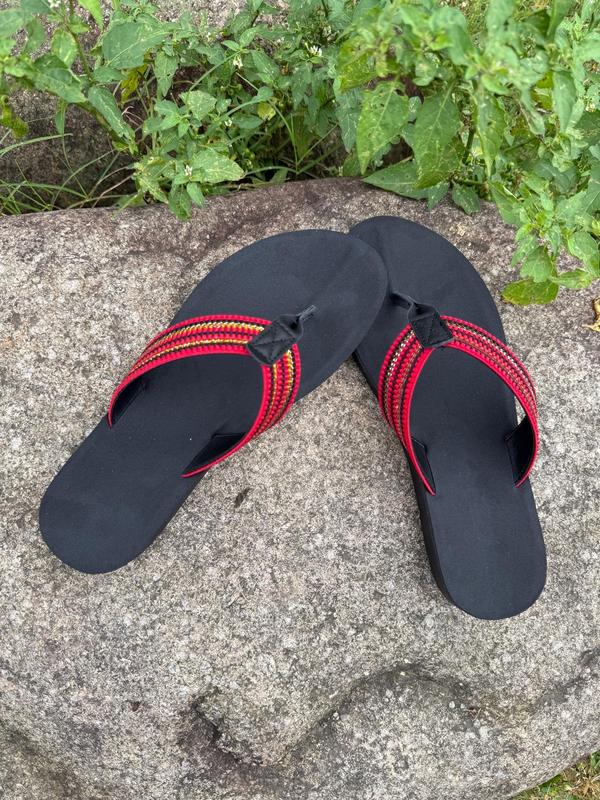 Dame Sandaler med Stribet Mønster – Let & Åndbar