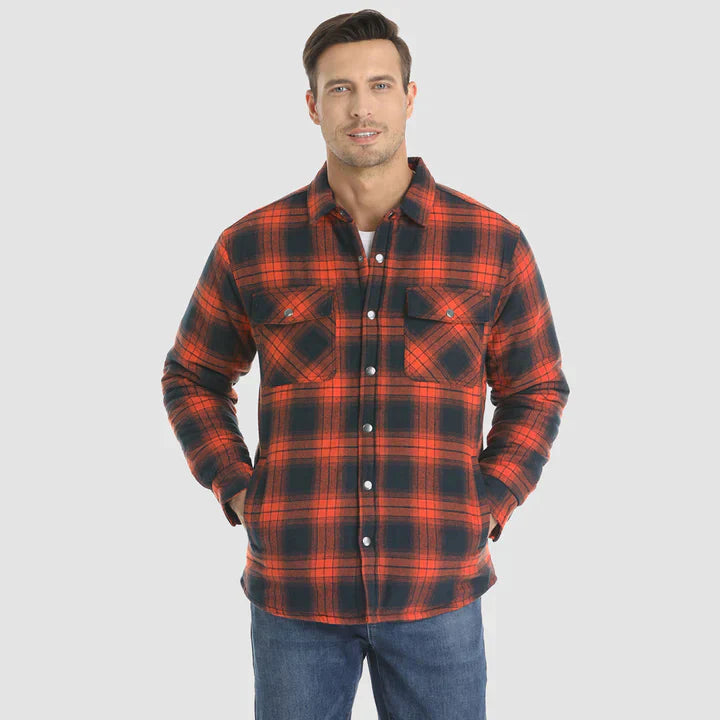 Flannel™ – Herre Skjortejakke med Quiltet For
