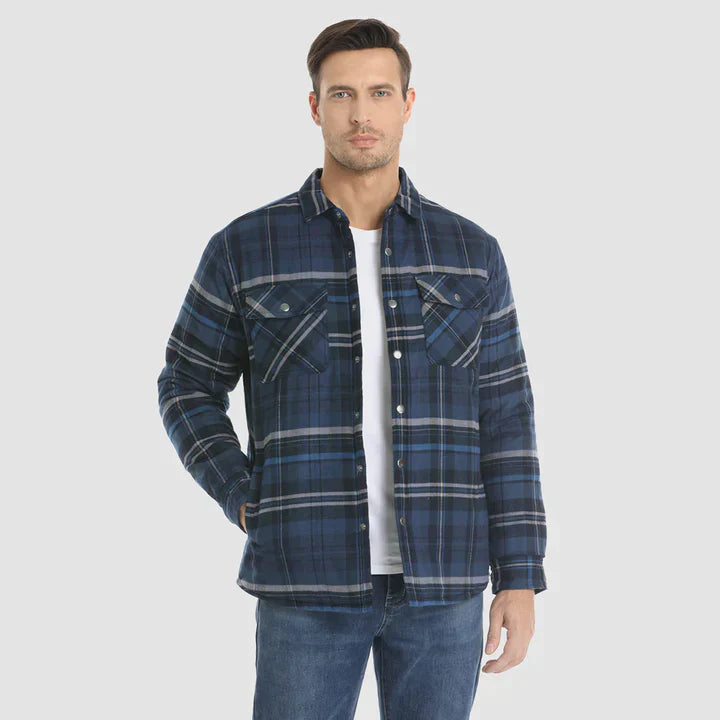 Flannel™ – Herre Skjortejakke med Quiltet For